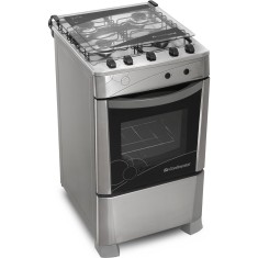 Fogão de Piso Continental Innovazione Calore 4 Bocas Acendimento Automático Acabamento Inox FGCT004PCADA0BR