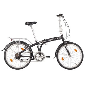 Bicicleta Blitz Dobrável 6 Marchas Aro 24 Freio V-Brake Fit