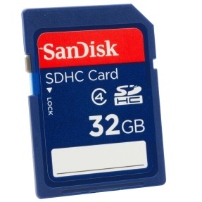 Cartão de Memória SDHC SanDisk 32 GB SDSDB-032G