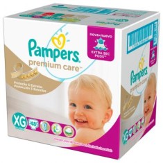 Fralda Pampers Nova Premium Care Tamanho XG Hiper 48 Unidades Peso Indicado 12 - 15kg