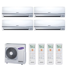 Ar Condicionado Multi Split Samsung Neo Forte 27300 BTUs Inverter Controle Remoto Quente/Frio RJ080F4HXBA / MH026FNBA / MH035FNBA