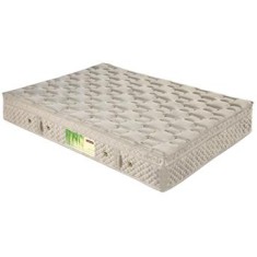 Colchão Queen Size Mola Paropas D23 Eco Bamboo Uniface 158 x 28 x 198 cm