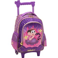 Mochila com Rodinhas Escolar Pacific Mônica Rapunzel 963D01