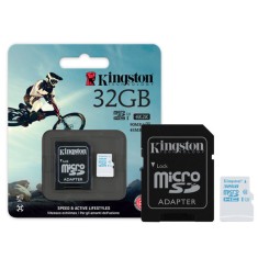 Cartão de Memória Micro SDHC com Adaptador Kingston 32 GB SDCAC/32G