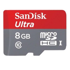 Cartão de Memória Micro SDHC-I com Adaptador SanDisk Ultra 8 GB SDSDQUAN-008G-G4A
