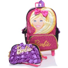 Mochila com Rodinhas Escolar Sestini Barbie 16Z G 64121