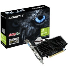 Placa de Video NVIDIA GeForce GT 710 1 GB DDR3 64 Bits Gigabyte GV-N710SL-1GL