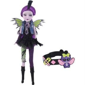 Boneca Pixy Punks Deluxe Cabelo Roxo Estrela