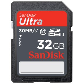 Cartão de Memória SDHC-I SanDisk Ultra 32 GB SDSDU-032G