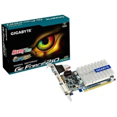 Placa de Video NVIDIA GeForce 210 1 GB DDR3 64 Bits Gigabyte GV-N210SL-1GI