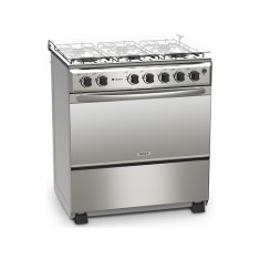 Fogão de Piso Venax Picasso 6 Bocas Acendimento Automático Acabamento Inox