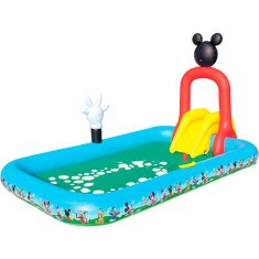 Piscina Inflável 370 l Retangular Bestway Mickey Interativa 91016