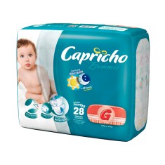 Fralda Capricho Bummis Tamanho G Jumbo 28 Unidades Peso Indicado 10 - 13kg