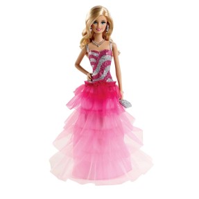 Boneca Barbie Pink & Fabulous Vestido Longo Festa Mattel