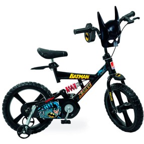 Bicicleta Bandeirante Aro 14 Suspensão no quadro Freio V-Brake Batman X Bike