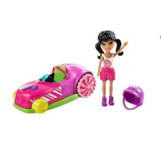 Boneca Polly Crissy Parque de Diversões Carrinho Bate Bate Mattel