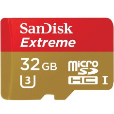 Cartão de Memória Micro SDHC com Adaptador SanDisk Extreme 32 GB SDSDQXL2-032G-AA4A – 32GB 2-pack