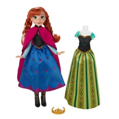 Boneca Frozen Anna Vestidos Reais Hasbro