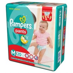 Fralda de Vestir Pampers Pants Tamanho M 20 Unidades Peso Indicado 7 - 12kg