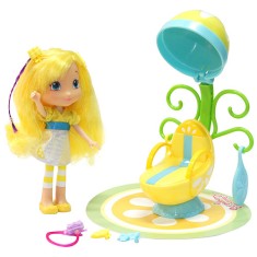 Boneca Moranguinho Playset Salão de Beleza da Gotinha de Limão DTC