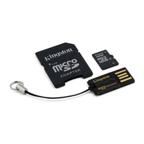 Cartão de Memória Micro SDHC com Adaptador Kingston 16 GB MBLY10G2/16GB