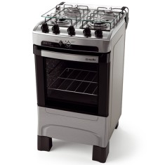 Fogão de Piso Mueller 4 Bocas Acendimento Automático Acabamento Inox Novo Piacere