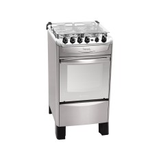Fogão de Piso Atlas 4 Bocas Acendimento Automático Acabamento Inox Fastcook