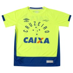 Camisa Goleiro infantil Cruzeiro 2016 com Número Umbro