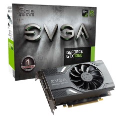 Placa de Video NVIDIA GeForce GTX 1060 3 GB GDDR5 192 Bits EVGA 03G-P4-6160-KR