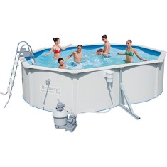 Piscina de Armação 16.296 l Oval Bestway Steel Wall 56303