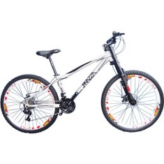 Bicicleta Mountain Bike Mazza Bikes 24 Marchas Aro 26 Suspensão Dianteira Freio a Disco Reba