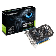Placa de Video NVIDIA GeForce GTX 750 Ti 2 GB GDDR5 128 Bits Gigabyte GV-N75TOC2-2GI