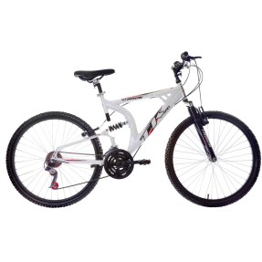 Bicicleta Mountain Bike Track & Bikes 21 Marchas Aro 26 Suspensão Full Suspension Freio V-Brake XK 400