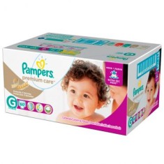 Fralda Pampers Nova Premium Care Tamanho G Hiper 60 Unidades Peso Indicado 9 - 12,5kg