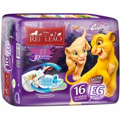 Fralda Capricho Rei Leão Tamanho XG Econômica 16 Unidades Peso Indicado +13kg