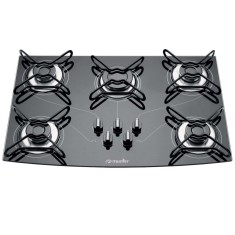 Cooktop Mueller 5 Bocas Acendimento Superautomático Ultra Rápido