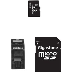 Cartão de Memória Micro SDXC-I com Adaptador Gigastone Elite UHS-1 Classe 10 64 GB GS-1X1064G-R