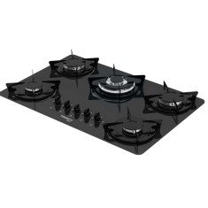 Cooktop Fogatti 5 Bocas Acendimento Superautomático V500TC Esmaltado