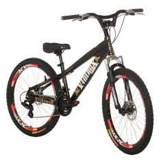 Bicicleta Mountain Bike Stone Bike 21 Marchas Aro 26 Suspensão Dianteira Freio a Disco Viking