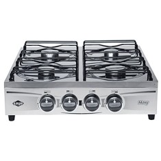 Fogão de Mesa Layr 4 Bocas Acabamento Inox Maxy