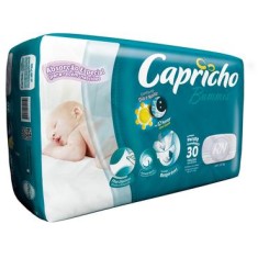 Fralda Capricho Bummis Tamanho Recém Nascido (RN) Econômica 30 Unidades Peso Indicado Até 3,5kg