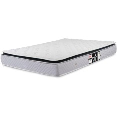 Colchão Queen Size Espuma Castor D45 Black e White 158 x 25 x 198 cm