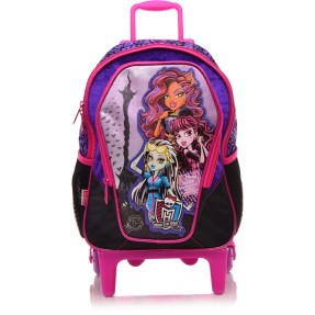 Mochila com Rodinhas Escolar Sestini Monster High 18 Litros Scaris G 62981