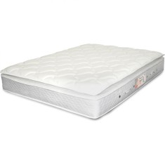 Colchão King Size Mola Hot Melt Molas Ensacadas/Pocket Castor D22 Silver Star Bambu