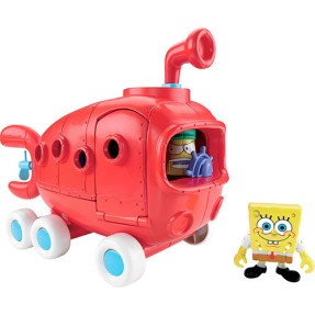 Boneco Bob Esponja Imaginext Ônibus da Fenda do Biquini W9589 - Mattel