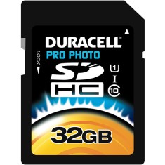 Cartão de Memória SDHC-I Duracell 32 GB DU-SDHC1032GU-R