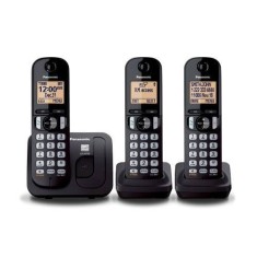 Telefone sem Fio Panasonic com 2 Ramais KX-TGC213