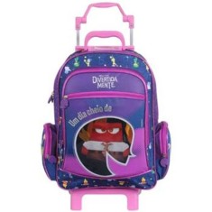 Mochila com Rodinhas Escolar DMW Divertida mente G 60161