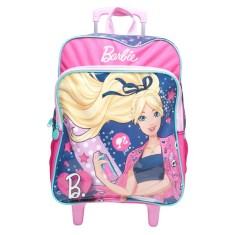 Mochila com Rodinhas Escolar Sestini Barbie Barbie 17M Plus G 64683