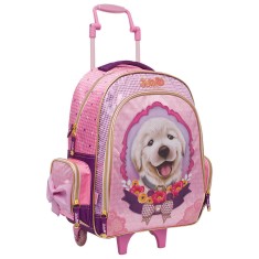 Mochila com Rodinhas Escolar Tilibra Jolie Pet G 145637